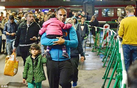 Dòng người di cư từ Syria đến Đức
